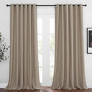 NICETOWN Room Darkening Extra Long Curtains - Home Fashion Ring Top Thermal Insulated Weighted Large Window Treatment Drapes for Nursery (W80 x L108, Taupe, Set of 2) by TinyTreasures Baby Boutique