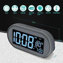 DreamSky Alarm Clocks for Bedrooms, Auto Set Digital Desk Clock for Bedside Nightstand, Electric Clock with Dimmable Brightness Dimmer, Auto DST, USB Port, Date, Temperature, Snooze by CozyNest Decor