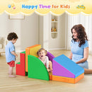 Lischwert Foam Climbing Blocks for Toddlers 1-3, 5pcs Foldable Soft Play Set with Crawling Exploration Toys - Indoor Infant Safe Blocks for Baby Gym & Toddler Playground by TinyTreasures Baby Boutique