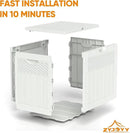 33 Gallon Resin Deck Box, Weatherproof Outdoor Storage Box for Patio, Garden and Yard, Lockable Waterproof Bin for Tools, Cushions, and Accessories, White by GreenHaven Gardens