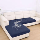 hyha Waterproof Couch Cushion Covers for Pets, Non Slip Sofa Seat Cover for Dogs Washable, Soft Thick Stretch Jacquard Fabric, Sofa Slipcovers with Elastic Bottom (1 Chaise+2 Seater, Navy) by CozyNest Decor