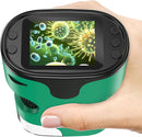 1000X Handheld Microscope for Kids 4K 2.0" Screen Rechargeable Mini Pocket Digital Microscopes w/Slides Kit Portable Edu Gift Age 4-6 8-12 Children Students (Green) by TinyTreasures Baby Boutique