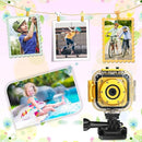 PROGRACE Kids Waterproof Camera - 3 4 5 6 7 8 9 10 Year Old Girl Birthday 1080P HD Underwater Video Camera for Kids Pool Toys Toddler Digital Cameras with 32GB Card Yellow by TinyTreasures Baby Boutique