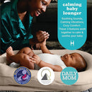 MyBaby 3-in-1 Calming Baby Cushion, Soothing Comfort for Newborns & Infants, Snuggling Sensation, Sound and Vibration, Designed for Safety, Rechargeable & Machine-Washable, by Homedics, Tan by TinyTreasures Baby Boutique