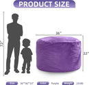 Hobestluk 3FT Bean Bag Chair Giant Bean Bag Chairs for Adults Large Bean Chairs with Removable Cover, Beanbag Chair with Filler, Adult Bean Bag Chairs for Living Room, Bedroom by CozyNest Decor