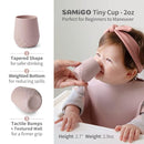 SAMiGO Silicone Baby Feeding Set, Baby Led Weaning Supplies, Suction Bowl Plate Bib Cup Self Feeding Spoons, Solid Food Eating Essentials, First Stage Utensils, 6+ Months by TinyTreasures Baby Boutique