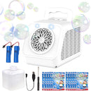 Automatic Rotating Bubble Machine 12 Holes Bubble Blower Plugin or Battery Operated Portable Bubble Maker 20000+ Big Bubbles Per Minute Bubbles for Outdoor Wedding Birthday Easter Party by TinyTreasures Baby Boutique