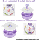 Kids' Rotating Snack Container Set – 2-Pack, Includes 1 Rotating Snack Container & 1 Round Sectioned Snack Box, BPA-Free, Dishwasher Safe, Perfect for Travel-Purple by TinyTreasures Baby Boutique