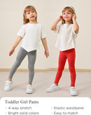 Toddler Girls Leggings 2-Pack Bamboo Viscose Little Girls Casual Stretch Pants by TinyTreasures Baby Boutique