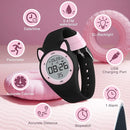 Kids Watches for Girls Boys Digital Sport Watch with Step Counter Pedometer Vibration Alarm Clock, No App Waterproof Fitness Tracker Kids Watch Boys Girls Teens Students Ages 5-16 by TinyTreasures Baby Boutique