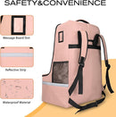 Car Seat Travel Bag for Airplane,Infant Seat Travel Bag with Shoulder Strap,Padded Car Seats Backpack with Reflective Stripes,Large Carseat Carrier Bag Travel Car Seat Cover,Flesh Pink by TinyTreasures Baby Boutique