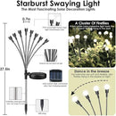 2025 Solar Lights Outdoor Waterproof, 10 Pack Solar Garden Lights, Solar Firefly Lights Outdoor Waterproof, Solar Twinkle Swaying Fairy Light for Yard Patio Pathway Garden Decoration (Cold White) by GreenHaven Gardens