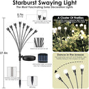 2025 Solar Lights Outdoor Waterproof, 10 Pack Solar Garden Lights, Solar Firefly Lights Outdoor Waterproof, Solar Twinkle Swaying Fairy Light for Yard Patio Pathway Garden Decoration (Cold White) by GreenHaven Gardens
