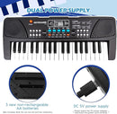 M SANMERSEN Kids Piano Keyboard, Piano for Kids with Microphone Portable Electronic Keyboards for Beginners 37 Keys Musical Toy for 3/4/5/6 Year Old Girls Boys by TinyTreasures Baby Boutique