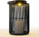 Solar Lanterns for Outdoor Waterproof, ZBLUXBZ Outdoor Table Lamp for Outside Hanging Solar Lights, LED Garden Cordless Lights Perfect for Patio and Pathway Lighting (11-inch Height, Black) by GreenHaven Gardens