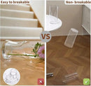 Clear Flower Vase, Non-breakable Vases, 4" W x 16" H, Acrylic Vase, Aesthetic Room Decor Cylindrical Modern Flower Vases for Table Centerpiece, Home Decor, Women Floral Arrangement Gift by GreenHaven Gardens