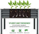 Land Guard Galvanized Raised Garden Bed with Legs, 48×24×32in Large Metal Elevated Raised Planter Box with Drainage Holes for Backyard, Patio, Balcony, 400lb Capacity(Grey)…… by GreenHaven Gardens
