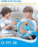 WhalesBot D3 Pro 12-in-1 STEM Wecode Pad Coding Robot Kit for Kids, 388-Piece Educational Building Set with Interactive Storytelling, Ideal Toy Gift for Boys & Girls Ages 6-8 by TinyTreasures Baby Boutique