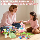 VoyCliza Flower Craft Kit for Girls Ages 4-8 – DIY Bouquet Maker Toy with Wrapping Paper, Creative Art Birthday Gift for Kids, Educational Craft Toys for Girls Age 5 6 7 by TinyTreasures Baby Boutique