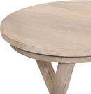 Kate and Laurel Aja Modern Round Side Table, 15 x 15 x 23, White, Decorative Modern Geometric Wood Bedroom Nightstand Table by CozyNest Decor