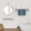 Guevara Wall Mounted Clothes Drying Rack,Stainless Steel Foldable Drying Rack for Laundry Room/Bathroom Tower，Easy to Install 31-inch Rod, 120 lbs Large Capacity- Indoor and Outdoor Use by CozyNest Decor