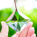 HDCRYSTALGIFTS Set 2,50mm Hanging Faceted Crystals Suncatcher Ornament Window Prisms Rainbow Maker Chandelier Crystal Pendant(Square) by GreenHaven Gardens