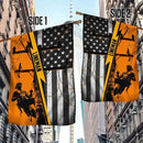 American Flag-American Lineman Flag ANL265F, Garden Flag (11.5" x 17.5")-USA Flags Premium Polyester-Decorative Indoor Outdoor Flag by GreenHaven Gardens