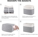 OIAHOMY Storage baskets for Shelf, Toy Storage Basket, Collapsible Storage Bins, Blanket Basket Living Room, Closet Storage for Bedroom, 16.5 x 13 x 12 Inches-Pack of 2-Brown by TinyTreasures Baby Boutique