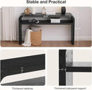 BECHAEO 59-Inch Long Console Table, 2-Tier Thickened Narrow Entryway Table, Farmhouse Console Tables Behind Couch, Retro Industrial Hallway Accent Tables for Living Room, Entrance by CozyNest Decor