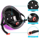 Adjustable Helmet for Ages 3-16 Kids Toddler Boys Girls Youth,Protective Gear with Elbow Knee Wrist Pads for Multi-Sports Skateboarding Bike Riding Scooter Inline skatings Longboard Roller Skate by TinyTreasures Baby Boutique