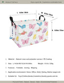 Rectangular Folding Laundry Basket,waterproof Canvas Basket,gift basket,Suitable for children's room,Office,Clothes,Toys Storage(Butterfly) by TinyTreasures Baby Boutique