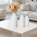Ceramic Vase Set of 3, White Vase for Modern Home Decor, Decorative Vases for Bouquet Pampas Grass Dried Flowers, Living Room, Bedroom, Bathroom, Shelf Centerpiece Table Decorations by GreenHaven Gardens