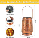 Dragonfly Solar Lanterns Outdoor Hanging, Hollowed-Out Metal Waterproof LED Garden Decor Light for Patio Yard Pathway Lawn Front Porch Tree, Christmas Thanksgiving Birthday Gifts for Women Mom Grandma by GreenHaven Gardens