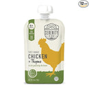 Serenity Kids 6+ Months Chicken Baby Food Pouches - BPA-Free Pouches - Free-Range Chicken & Organic Parsnip, Beet & Thyme - Protein-Rich & No Added Sugar - 3.5 Oz, 12 Pack by TinyTreasures Baby Boutique
