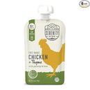 Serenity Kids 6+ Months Baby Food Pouches Chicken & Thyme Puree - BPA-Free Baby Food Puree -Range Chicken & Organic Parsnip & Beet Veggies - 3.5 Oz, 6 Pack by TinyTreasures Baby Boutique