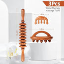 3-in-1 Wood Therapy Massage Tools Wooden Lymphatic Drainage Massager Maderoterapia Kit, Anti Cellulite Complete Body Sculpting Tools for Muscle Pain Relief, Body Contouring and Shaping by CozyNest Decor