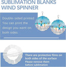 8 Pcs Sublimation Wind Spinner Blanks 8 Inch Bulk Aluminum Metal Sublimation Blanks Product Heat Press Transfer Outdoor Garden Decoration Sublimation Blank Wind Spinners for DIY Gift by GreenHaven Gardens