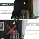 Dimoon 118''x17.7'' Black Peel and Stick Wallpaper Contact Paper Modern Self Adhesive Wall Paper Removable Renter Friendly Textured Solid Color Shelf Cabinet Vinyl Roll (118''x17.7'',Black) by GreenHaven Gardens