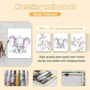 Personalized Baby Crib Bedding Set, 5 Pcs Custom Name Nursery Bedding Set, Purple Elephants Baby Bedding Set for Girls Boys, Double Layer Baby Crib Sets, Customized Gifts for Toddlers Infants by TinyTreasures Baby Boutique