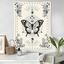 Lunerfex Boho Butterfly Tapestry Small Tapestry Tarot Tapestries Moon Phase Aesthetic Tapestries Wall Hanging for Bedroom and Living Room Decor Butterfly 60×80 Inches by CozyNest Decor