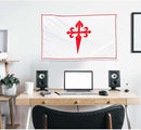 Apedes BANDERA DE LA ORDEN DE SANTIAGO Ordre de Santiago Militaire De Saint Jacques De L'Epee 3x5 feet Flag Banner Vivid Color Double Stitched Brass Grommets by GreenHaven Gardens