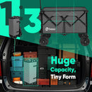 Collapsible Wagon Cart with Big All-Terrain Beach Wheels, Foldable Heavy Duty Wagons with Cup Holders, Utility Carts for Camping, Garden, Outdoor, Grocery, Sports. Grey by GreenHaven Gardens