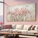 YJYart Landscape Wall Art Floral Wall Pictures Pink and White Canvas Wall Artwork 36"x70" Wall Prints for Living Room Office Wall Decor by CozyNest Decor