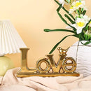 Love Sign Decoration - Gold Bird Sculpture Personalized Love Decor for Home, Living Room, Bedroom, Desktop & Cabinets by CozyNest Decor