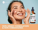 Kate Blanc Cosmetics Rosehip Oil for Face & Skin (4oz, Organic, Pure, Cold Pressed) Rosehip Seed Face Oil for Facial & Gua Sha Massage by CozyNest Decor