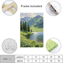 The scenery of mountain streams and green meadows is suitable for living rooms bedrooms offices landscape posters and wall paintings by CozyNest Decor