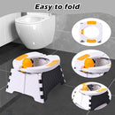 Portable Potty for Toddler Travel, Kids Travel Potty Training Chair with Travel Bag, Baby Potty Training Toilet for Outdoor and Indoor Easy to Clean (White) by Yszawmx, Includes 30 Replacement Bags by TinyTreasures Baby Boutique