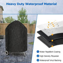 SunPatio Heavy Duty Waterproof Grill Cover Compatible for Weber, Big Green Egg, Char-Broil 22 Inch Charcoal Kettle Grills, Outdoor FadeStop BBQ Cover, Compared to Weber 7150, 27.5" Dia x 38" H by GreenHaven Gardens