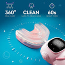 Sensory 360 Round U-Shaped Astronaut Design Mouthguard Electric Toothbrush for Kids Ages 2-7 - Automatic Memory Function - 5 Modes Toothbrush with Multiple Heads – Kids Travel Essentials (Pink) by TinyTreasures Baby Boutique