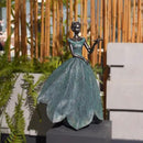 Guichifun Fairy Statue Collection Home Decoration - Leaf Angel Girls with Dragonfly Resin Home Decor for Outside or Inside Rustic Garden Outdoor Yard Decorations Figurines Gift 12 x 8.5 x 18 Inch by CozyNest Decor